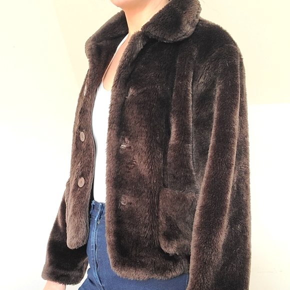 VINTAGE - Faux fur jacket - Picture 2 of 14